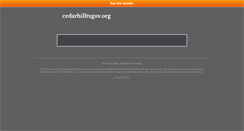 Desktop Screenshot of cedarhilltxgov.org