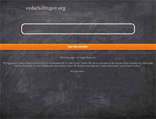 Tablet Screenshot of cedarhilltxgov.org